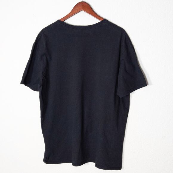 KISS T-Shirt Retro Rock Black Graphic Size XL 70s Style - Picture 2 of 4